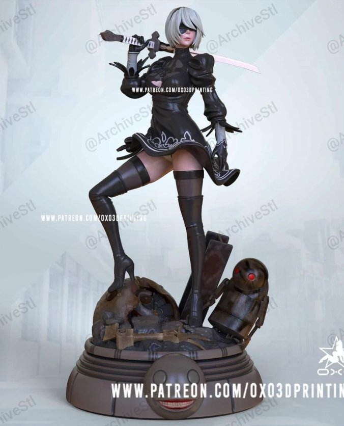 尼尔机械纪元 NieR:Automata 2B 3D打印图纸